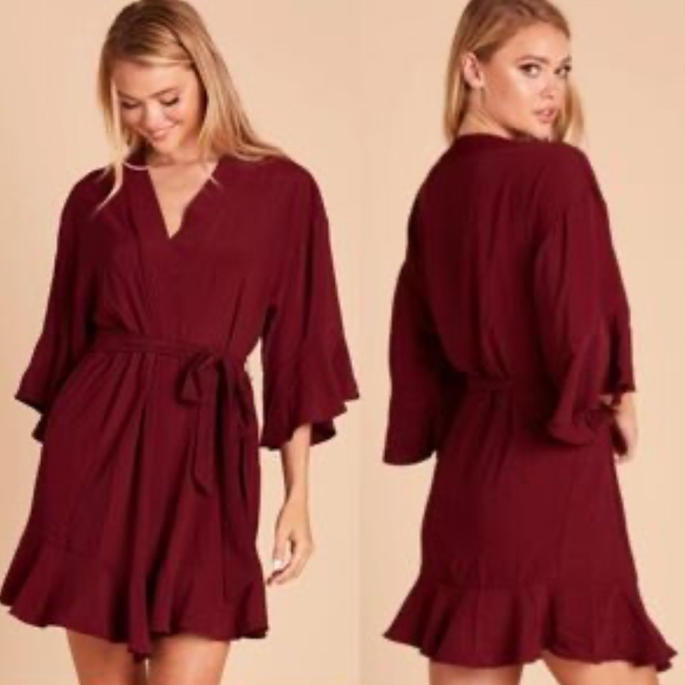 NWOT Birdy Grey Kenny Matte Satin Robe Size 1X-3X